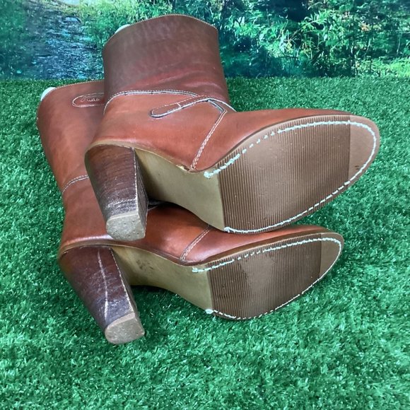 Vintage Zodiac Heeled Leather Boots 7.5 w/box - Picture 11 of 16